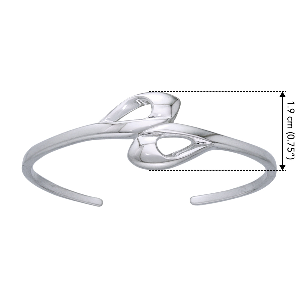 Sterling Silver Elegance Bangle TBA081