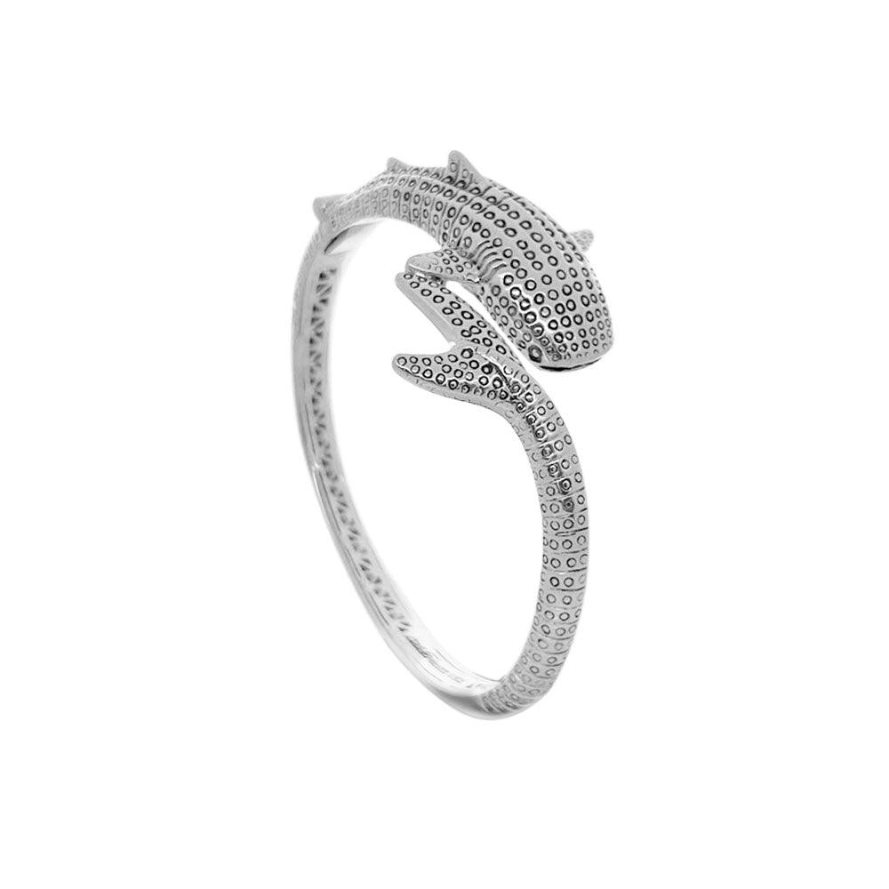 Whale Shark Sterling Silver Cuff Bracelet TBA188 - Jewelry
