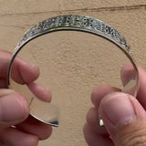 Large Celtic Knotwork Sterling Silver Cuff Bracelet TBA209