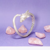 Dolphins Sterling Silver Cuff Bracelet with Locking System TBA274 - Jewelry