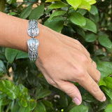 Archangel Michael Sterling Silver Cuff Bracelet