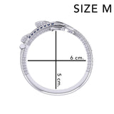 Whale Shark Silver Cuff Bracelet with Gemstones and Locking System TBA300 - Jewelry