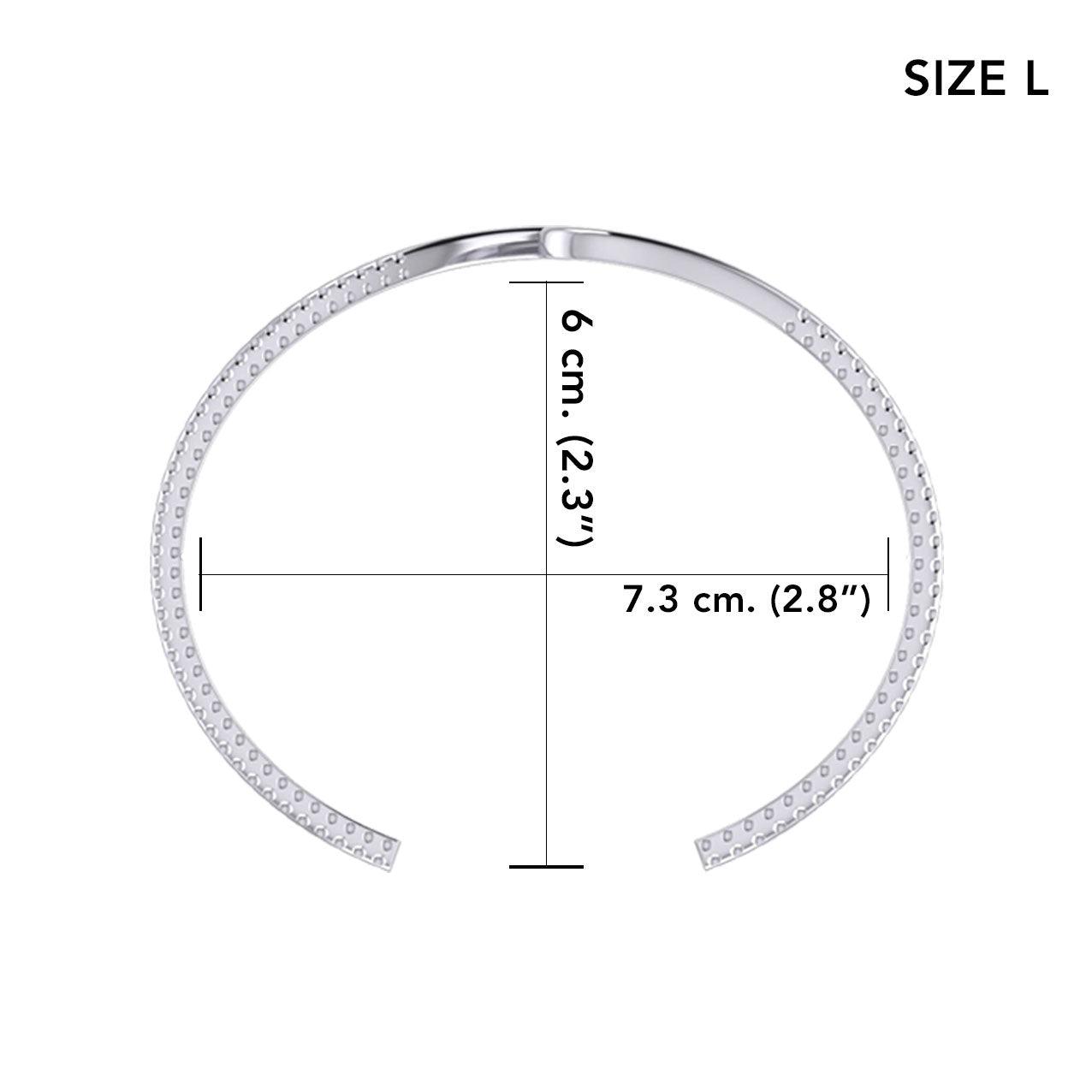 Peter Stone Jewelry Sterling Silver Plankton Wave Cuff Bracelet - Divesilver Collection TBA305 - Jewelry