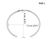 Peter Stone Jewelry Sterling Silver Plankton Wave Cuff Bracelet - Divesilver Collection TBA305 - Jewelry