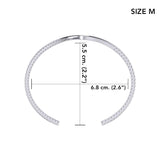 Peter Stone Jewelry Sterling Silver Plankton Wave Cuff Bracelet - Divesilver Collection TBA305 - Jewelry