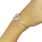 Double Hammerhead Shark Sterling Silver Chain Bracelet - Jewelry