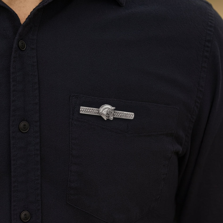 Horse Head Sterling Silver Brooch TBC073