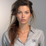 Celtic Transformation Elegance : Sterling Silver Butterfly Brooch with Heart Gemstone by Peter Stone Jewelry TBC167 - Jewelry