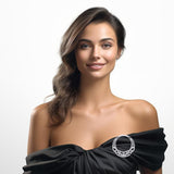 Celtic Claddagh Heritage: Sterling Silver Brooch by Peter Stone Jewelry - Traditional Irish Symbolism TBC168 - Jewelry