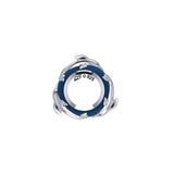Dolphin Silver Bead with Navy Blue Enamel TBD372 - Jewelry