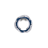 DiveSilver Manta Ray Silver Bead with Navy Blue Enamel TBD374 - Jewelry