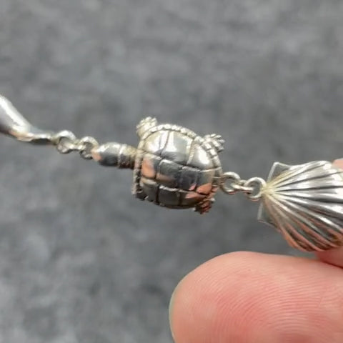 Breathing in the Sealife ~ Sterling Silver Link Bracelet TBG352