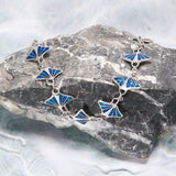 Manta Ray with Inlaid Silver Bracelet TBG545 - Jewelry