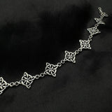 A charm in four folds ~ Celtic Four-Point Sterling Silver Bracelet TBG579