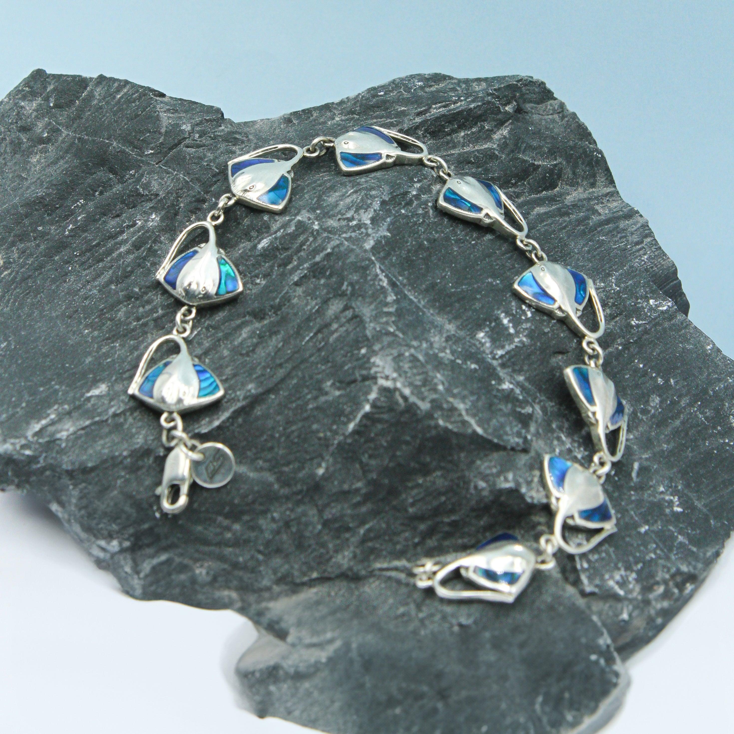 Stingray Sterling Silver Link Bracelet TBL020-DD - Jewelry