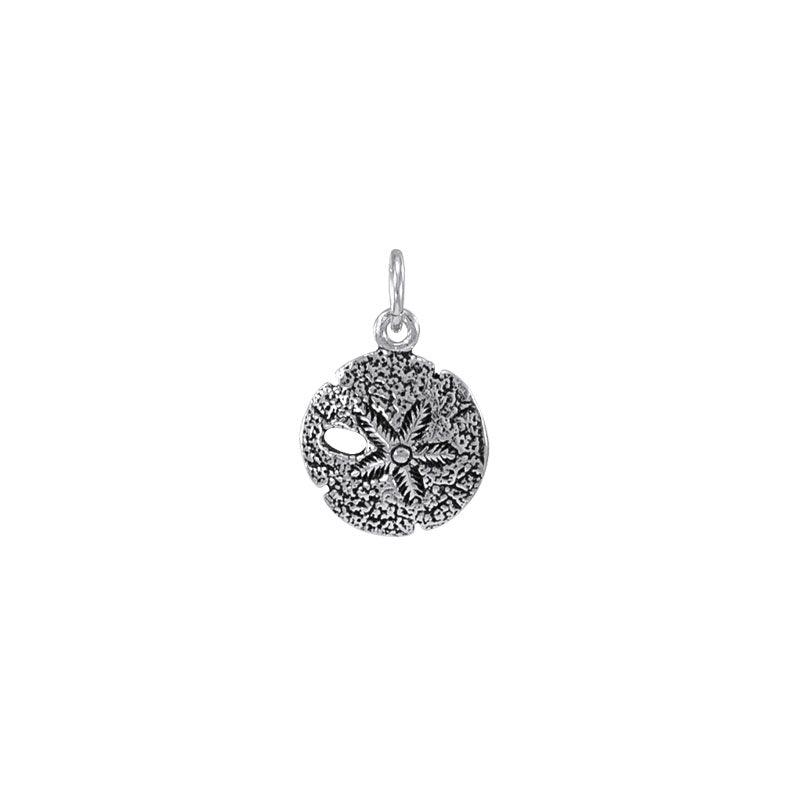 Tokens of the shore ~ Sterling Silver Jewelry Sand Dollar Charm TC216 - Jewelry