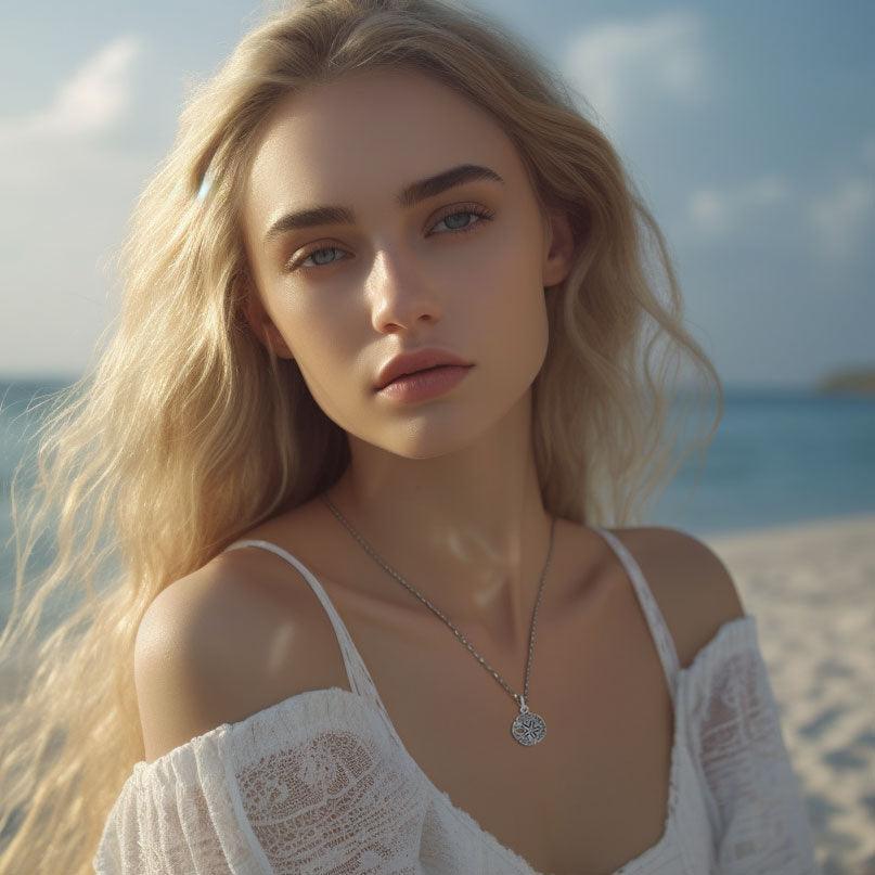 Tokens of the shore ~ Sterling Silver Jewelry Sand Dollar Charm TC216 - Jewelry