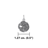 Tokens of the shore ~ Sterling Silver Jewelry Sand Dollar Charm TC216 - Jewelry