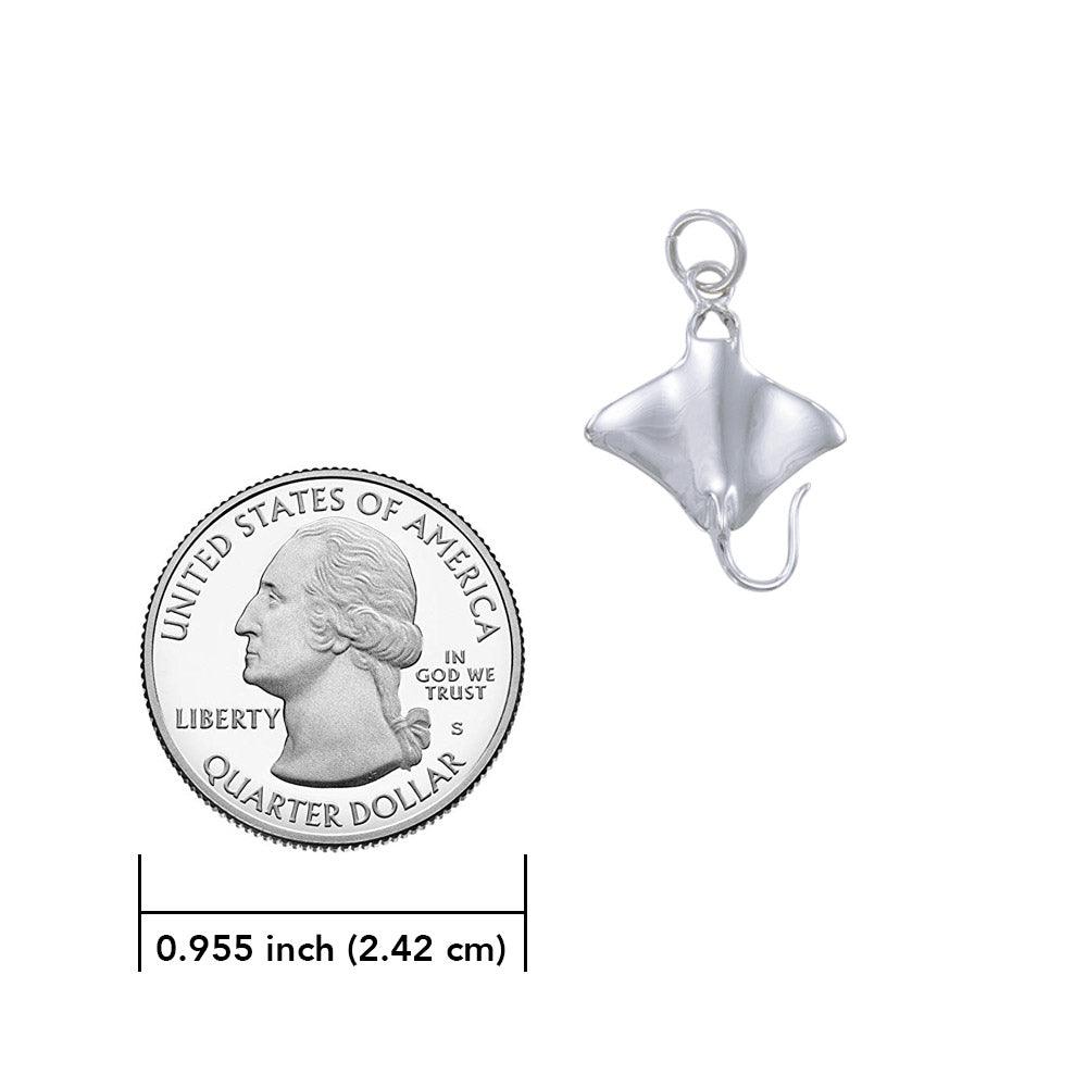 Manta Ray Sterling Silver Charm TC599 - Jewelry