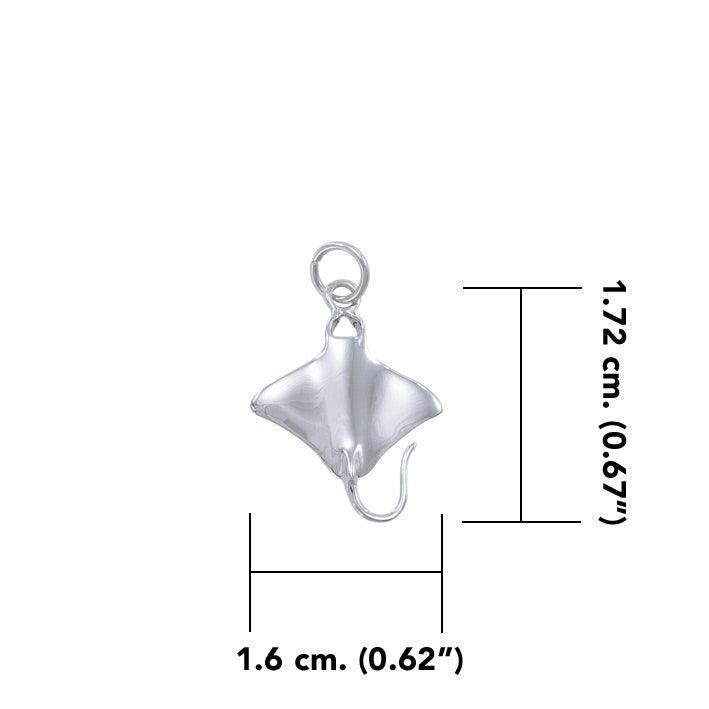 Manta Ray Sterling Silver Charm TC599 - Jewelry