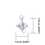 Manta Ray Sterling Silver Charm TC599 - Jewelry
