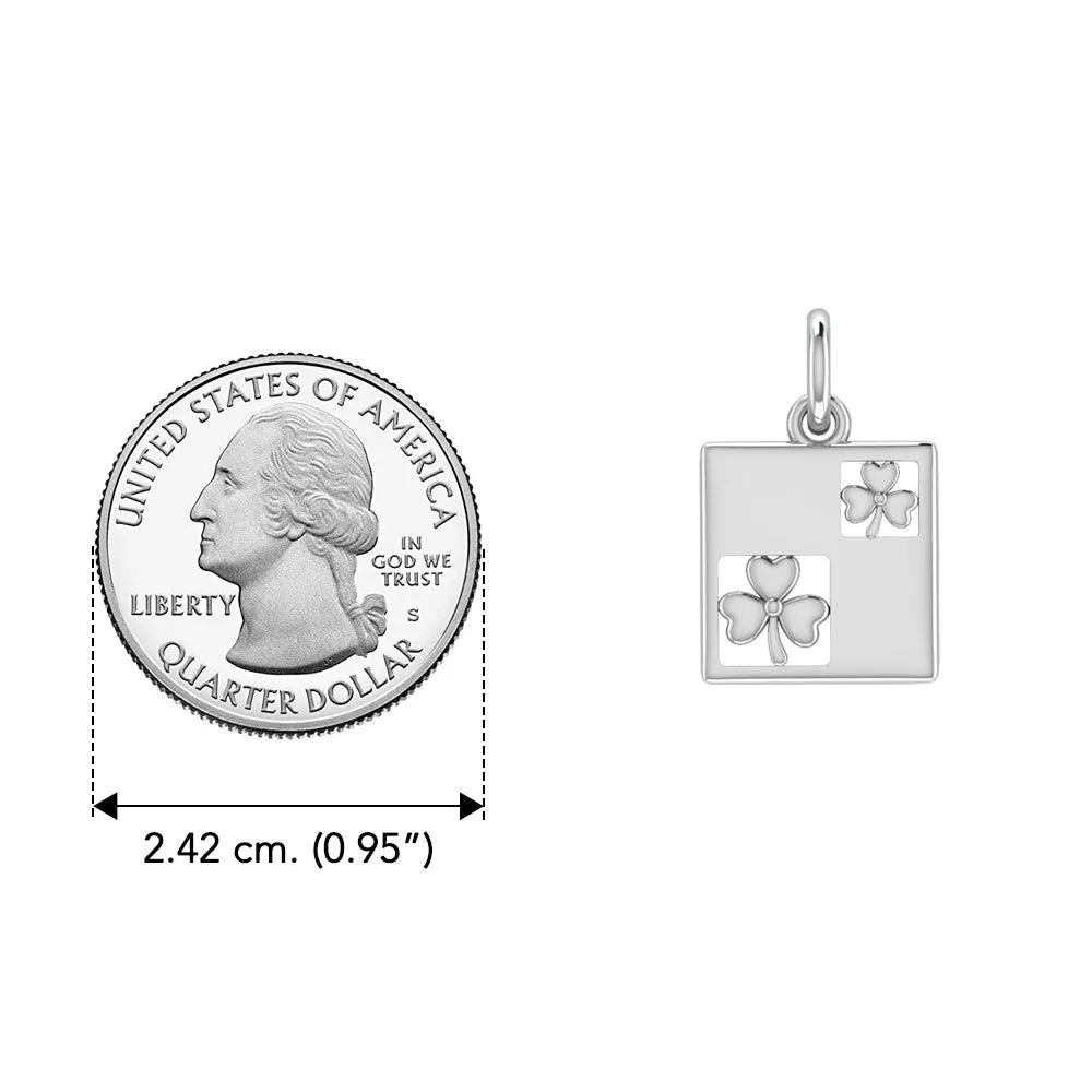 Celtic Shamrock Silver Charm TCM066