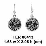 Viking Shield Earrings TER413 - Jewelry
