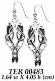 Beautiful Viking affirmation ~ Sterling Silver Urnes Dangle Earrings By Courtney Davis TER483