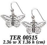 Butterfly Sterling Silver Earrings TER515