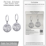 Celtic Tree of Life Sterling Silver Hoop Earrings TER2095