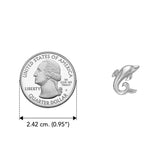 Sterling Silver Friendly Dolphin Post Earring by Peter Stone - TER 2182 - Jewelry