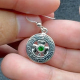 Celtic Knot Shamrock Sterling Silver Earrings TER220