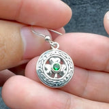 Celtic Knot Shamrock Sterling Silver Earrings TER220