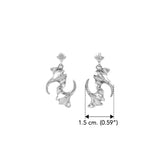 DiveSilver Double Manta Ray Double Manta Ray Sterling Silver  Post Earrings TER2216