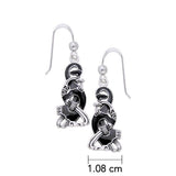 Authentic art in Ringerike Viking Sterling Silver Dangle Earrings TER480