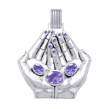 A clear landscape of our palms ~ Dali-inspired fine Sterling Silver Jewelry Pendant With Open System Bale TMD305 - Jewelry