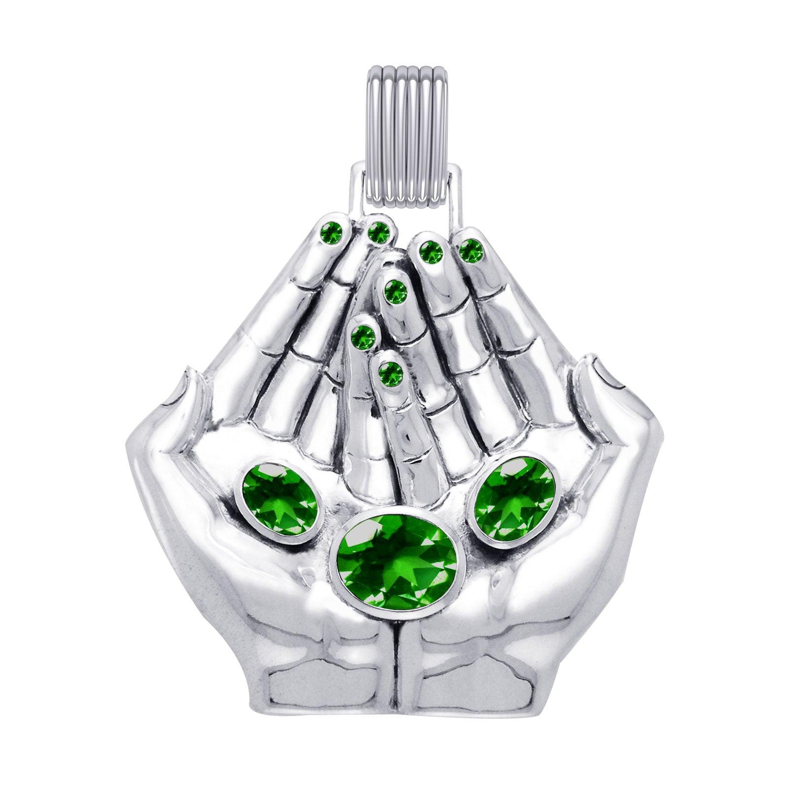 A clear landscape of our palms ~ Dali-inspired fine Sterling Silver Jewelry Pendant With Open System Bale TMD305 - Jewelry