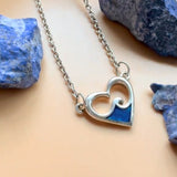 I love the Sea Wave Silver Necklace TNC008