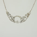 Vine Sterling Silver Necklace with Gemstone TNC334