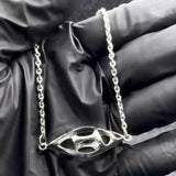 Bold Filigree Sterling Silver Necklace TNC424P