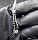 Bold Filigree Heart Silver Necklace TNC425P