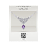 Celtic Knotwork Sterling Silver Necklace with Large Gemstone TNC573