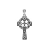 Celtic Knotwork Cross Silver Pendant TP037 - Jewelry