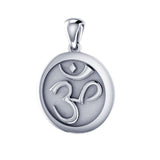 Om Meditation Sterling Silver Pendant TP1229