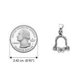 DiveSilver Shark Jaw Sterling Silver Pendant TP1539