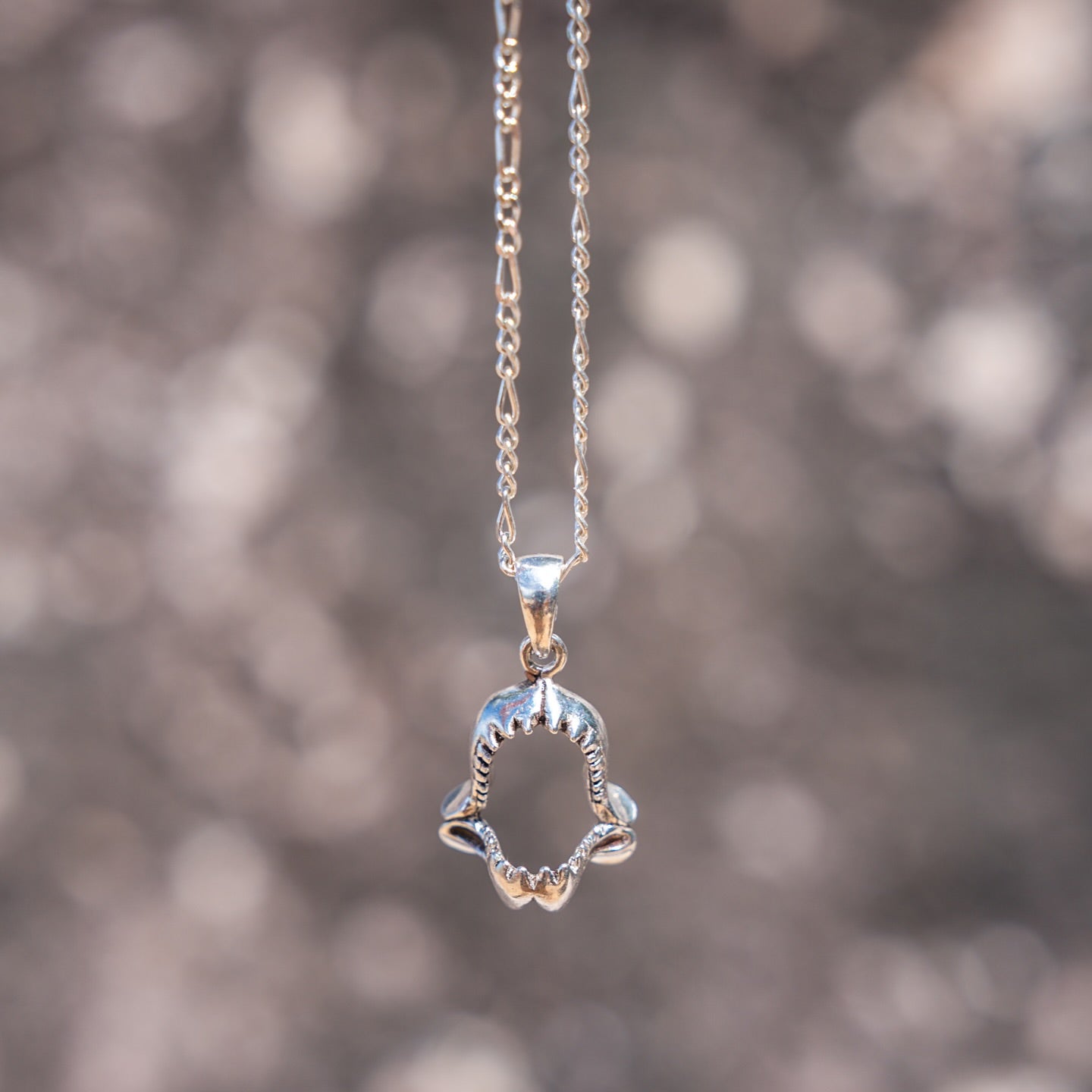 DiveSilver Shark Jaw Sterling Silver Pendant TP1539