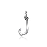 Fishing Hook Sterling Silver Pendant TP1708