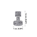 Celtic Thor's Hammer Silver Slider Pendant TP181 - Jewelry