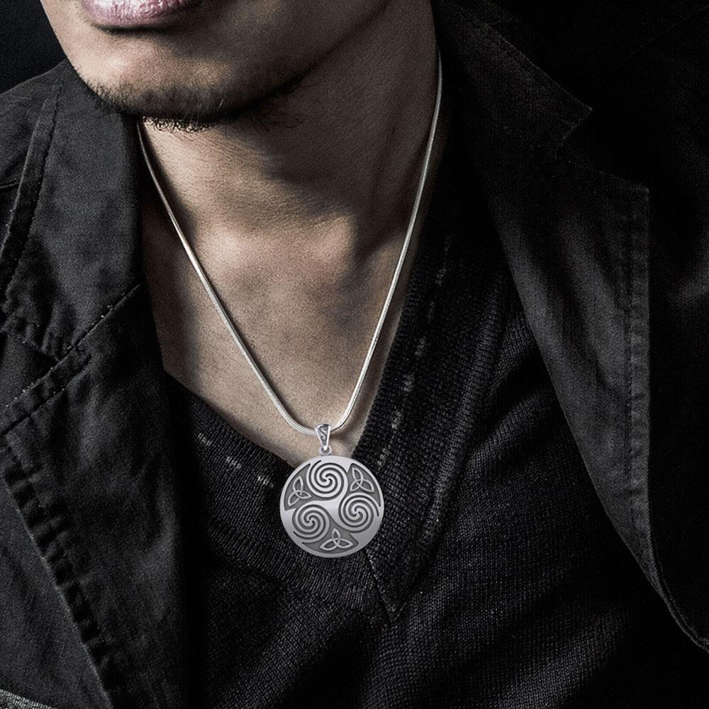 Large Celtic Triskelion Triquetra Pendant TP197 - Jewelry