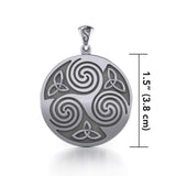 Large Celtic Triskelion Triquetra Pendant TP197 - Jewelry